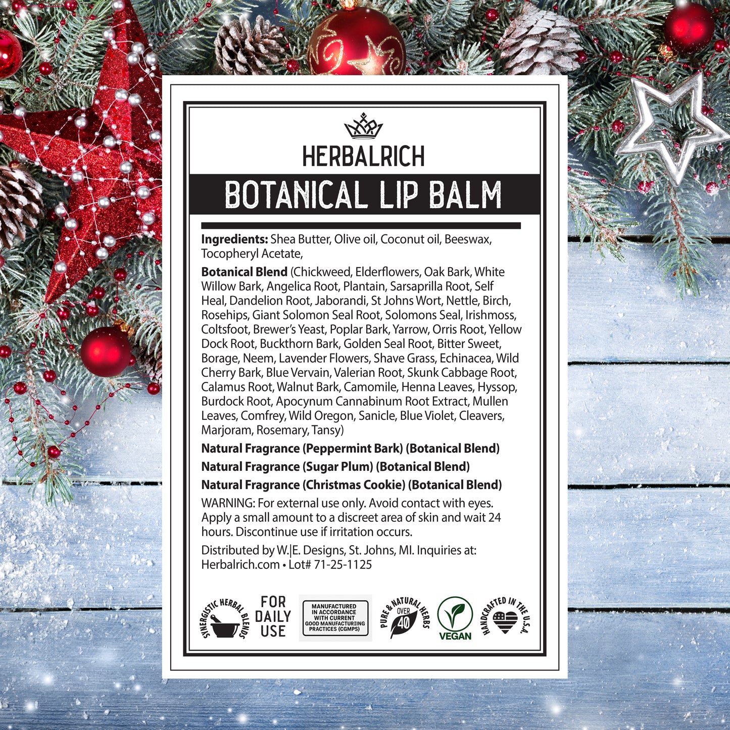 Three Holiday Lip Balms – Limited Winter Collection