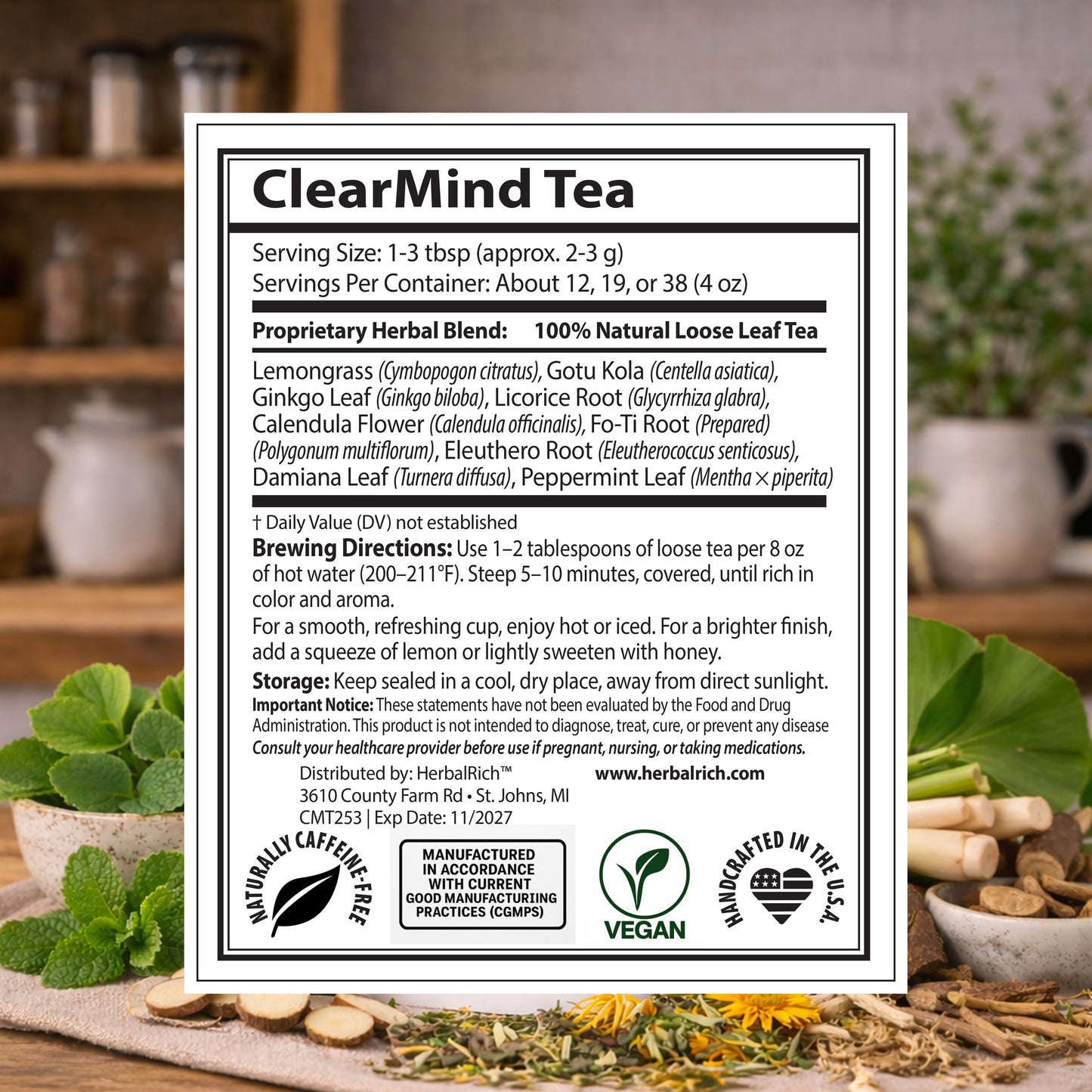 Clear Mind Tea (3.75) oz