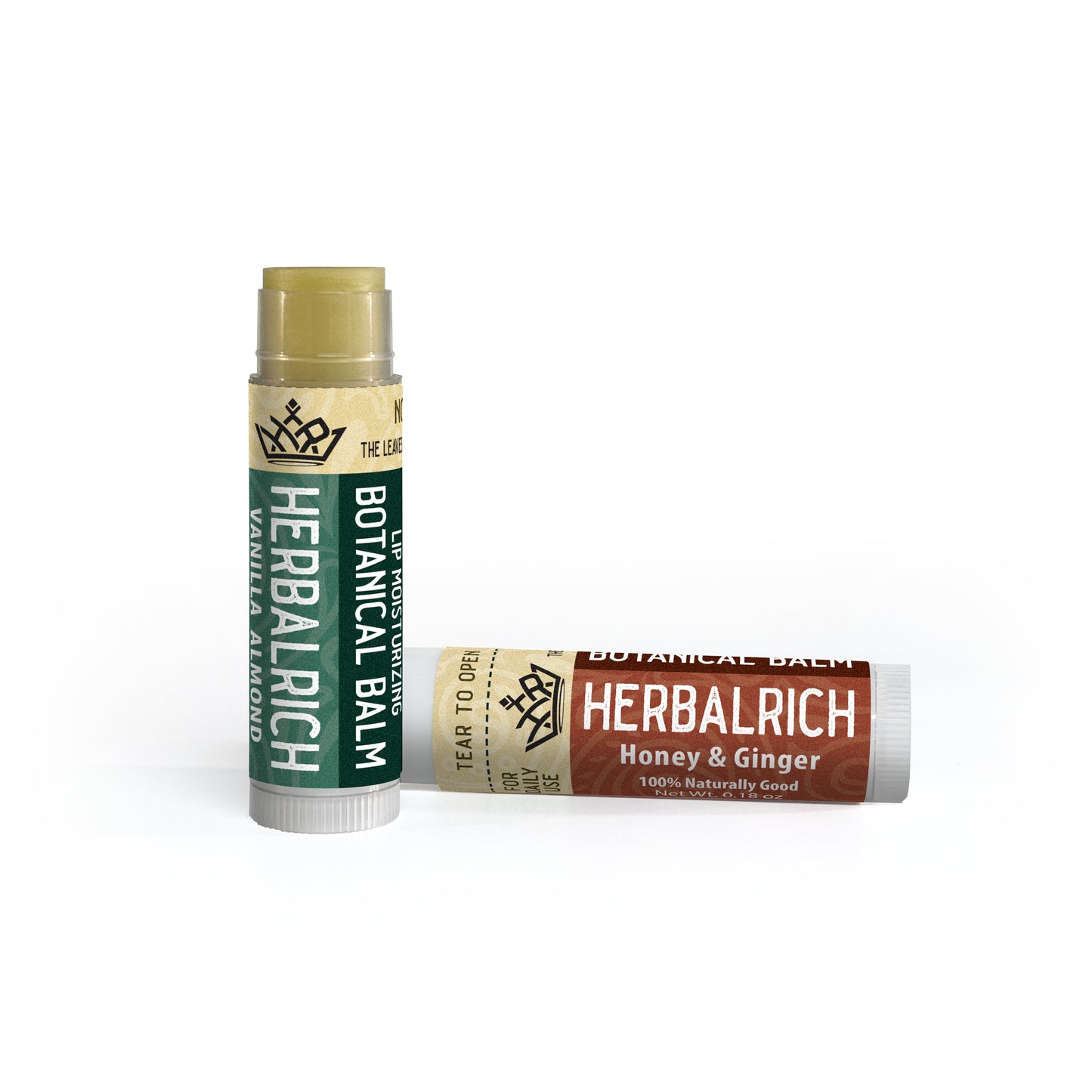 Our herbal lip balm is available in three irresistible flavors:
Honey Ginger
Vanilla Almond, and
Oatmeal Chamomile.
You can choose three of the same flavor or enjoy the full experience with one of each flavor.
Our herbal lip balm is expertly crafted with a nourishing blend of 40 pure and natural herbs, combined with rich shea butter, hydrating olive oil, and moisturizing coconut oil.