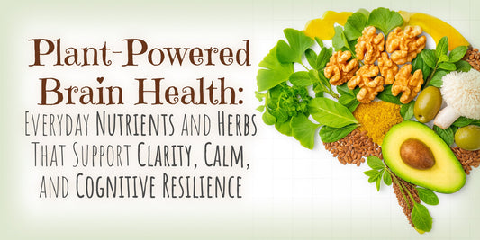 Plant-Powered Brain Health: Everyday Nutrients and Herbs That Support Clarity, Calm, and Cognitive Resilience