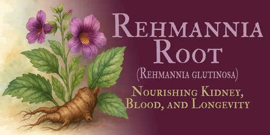 Rehmannia Root (Rehmannia glutinosa): Nourishing Kidney, Blood, and Longevity
