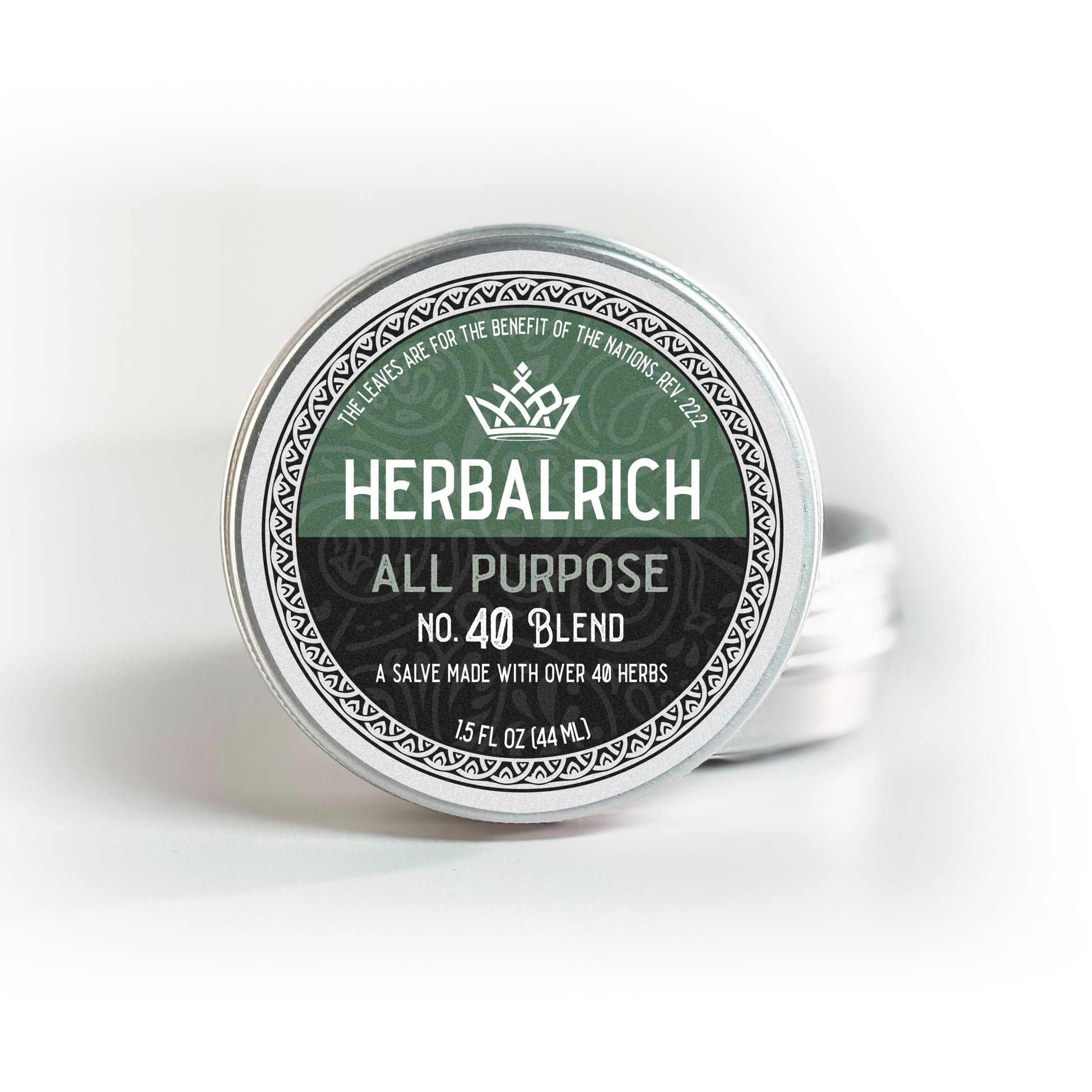 Herbal Salve crafted with a powerful blend of 40 pure and natural herbs, this healing salve is designed to nourish and restore your skin. Packed with botanical goodness, it offers a wide range of benefits to support your skin’s health and recovery:

🌿 Soothes scrapes, burns, bruises, sores, and minor cuts
💧 Hydrates dry skin, cracked hands, and itchy areas
🪒 Relieves razor burns and bumps
✋ Softens skin with deep, nourishing moisture
🌸 Promotes healing of minor cuts and skin irritations