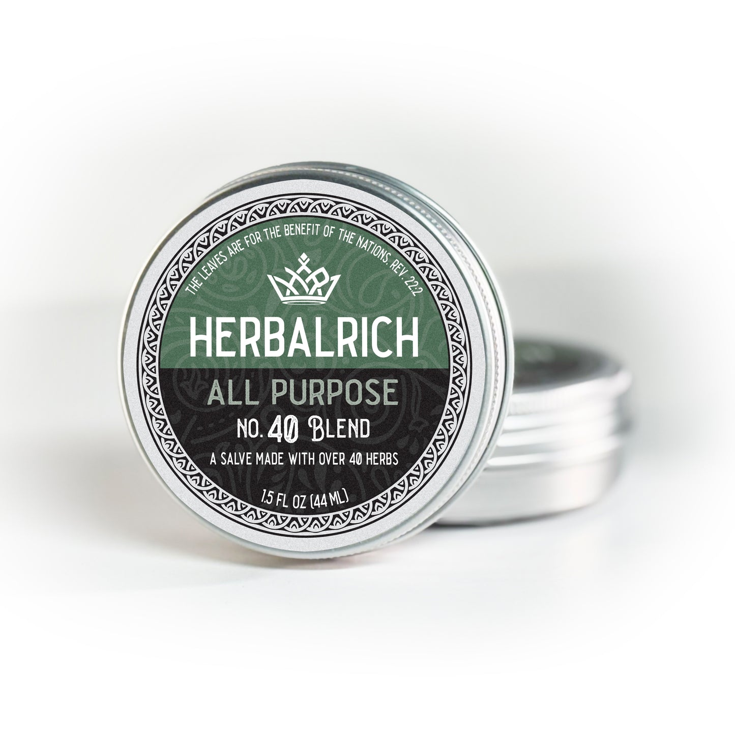 Herbal Salve crafted with a powerful blend of 40 pure and natural herbs, this healing salve is designed to nourish and restore your skin. Packed with botanical goodness, it offers a wide range of benefits to support your skin’s health and recovery:

🌿 Soothes scrapes, burns, bruises, sores, and minor cuts
💧 Hydrates dry skin, cracked hands, and itchy areas
🪒 Relieves razor burns and bumps
✋ Softens skin with deep, nourishing moisture
🌸 Promotes healing of minor cuts and skin irritations