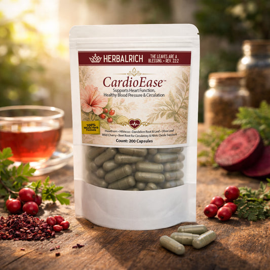 Cardio-Ease™ — Natural Cardiovascular Support with Time-Tested Herbal Allies, Botanical Capsules