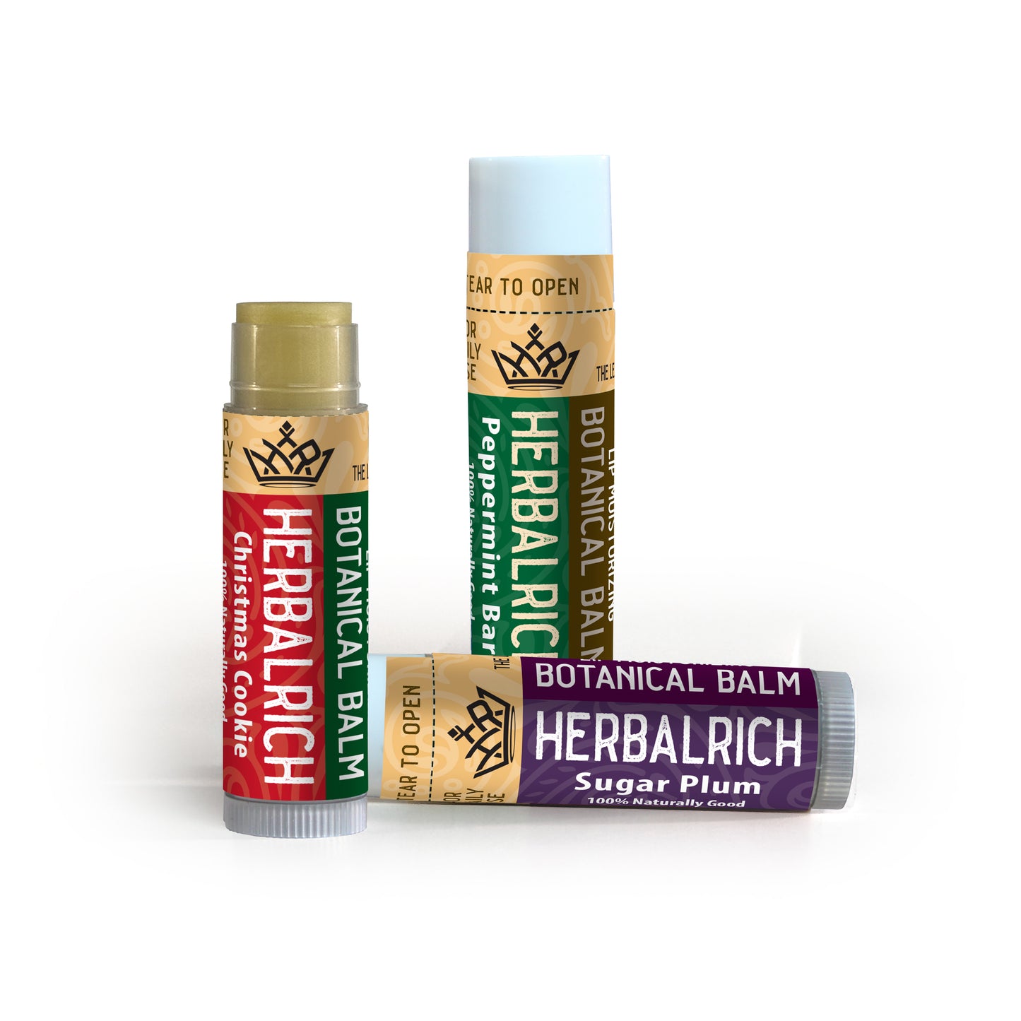 Three Holiday Lip Balms – Limited Winter Collection