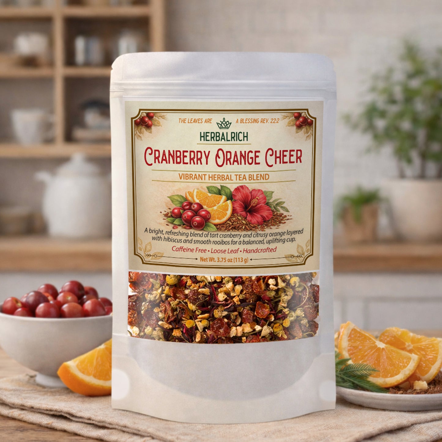 Cranberry Orange Cheer Tea (3.75) oz