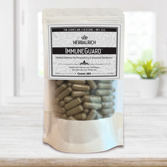 ImmuneGuard™ — Herbal Defense for Respiratory & Seasonal Resilience, Botanical Capsules