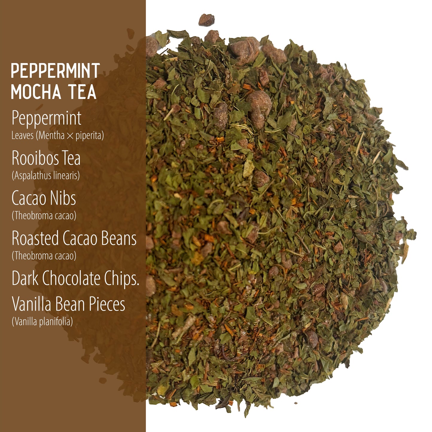 Peppermint Mocha Tea – Festive Herbal Blend (4oz)