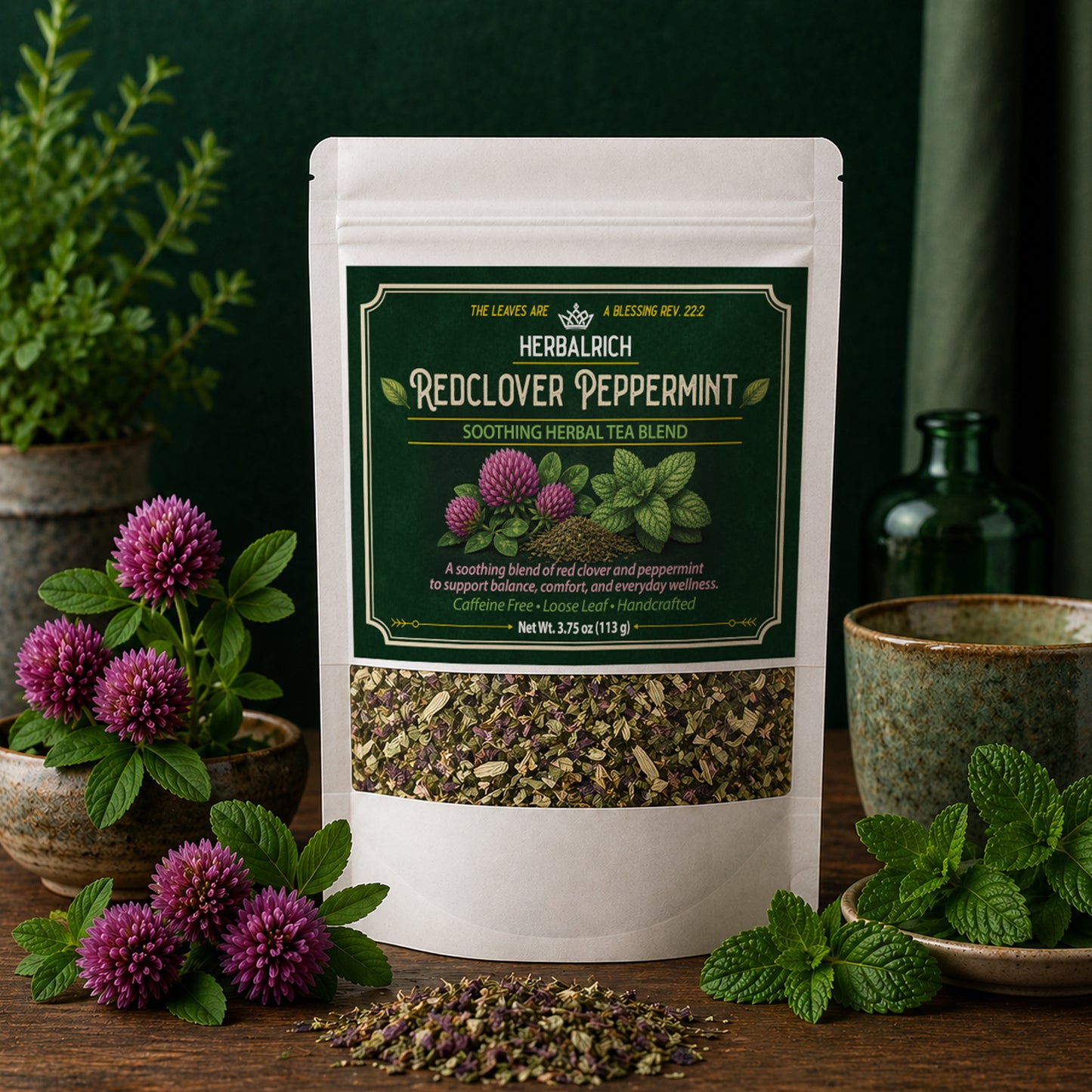 Red Clover Peppermint (3.75) oz