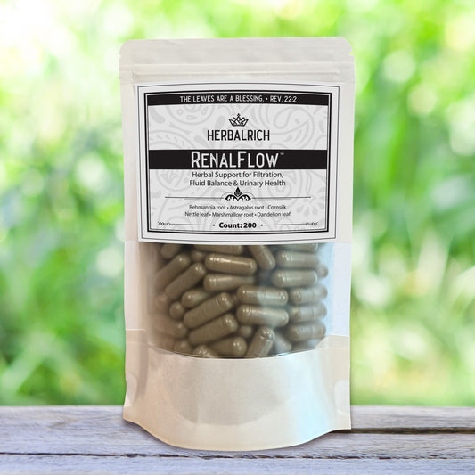 RenalFlow™ — Daily Kidney Support | Gentle Filtration & Detox, Botanical Capsules