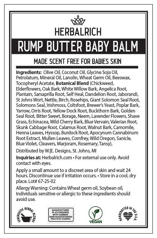 Rump Butter Baby Balm, Herbalrich, Salve/Ointment, Herbal Salve